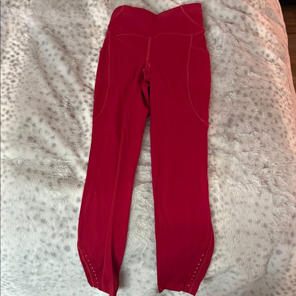 lululemon athletica Pants - Lululemon red leggings